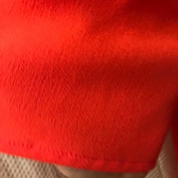 NWOT American Apparel SZ XS crepe mini shift dress- Orange/Tangelo/Coral - Picture 5 of 6